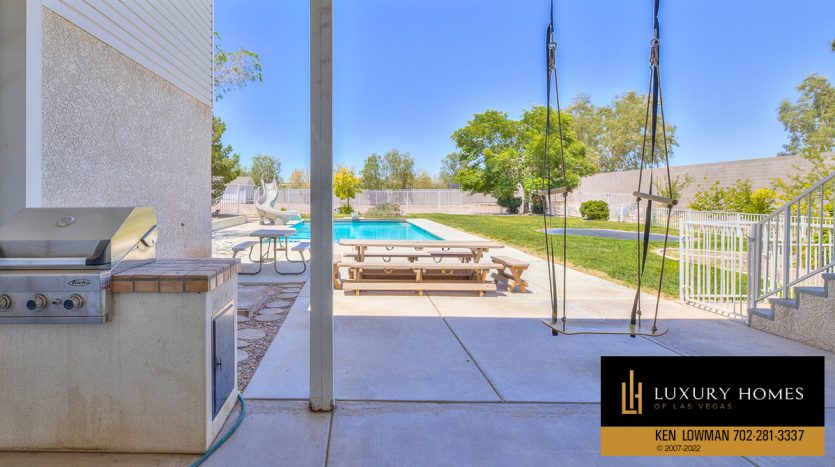 pool area at Custom Home for sale in Henderson, 450 Patti Ann Woods Dr, Henderson, NV 89002