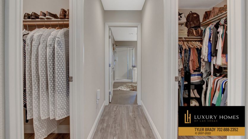passage way at Paseos at Summerlin home for sale, 640 Hayborn Meadows St, Las Vegas, NV 89138
