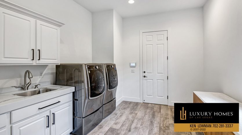 laundry facility at The Ridges Las Vegas Home for Sale, 76 Panorama Crest Avenue, NV 89135
