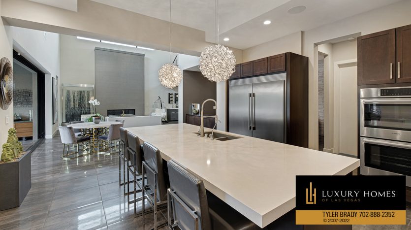 Kitchen at The Ridges Homes for Sale, 46 Coralwood Drive, Las Vegas, NV 89135