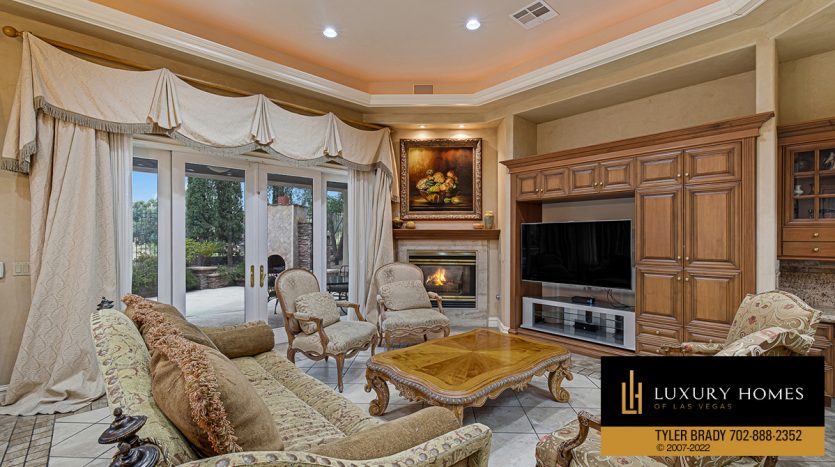 lounge at Tournament Hills Home for Sale, 8905 Greensboro Lane, Las Vegas, NV 89134