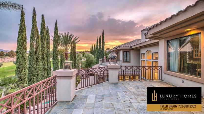 balcony at Tournament Hills Home for Sale, 8905 Greensboro Lane, Las Vegas, NV 89134