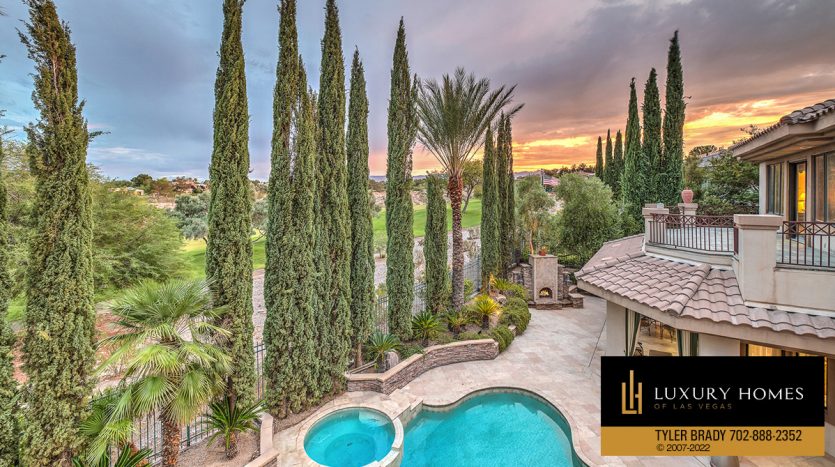 pool view at Tournament Hills Home for Sale, 8905 Greensboro Lane, Las Vegas, NV 89134