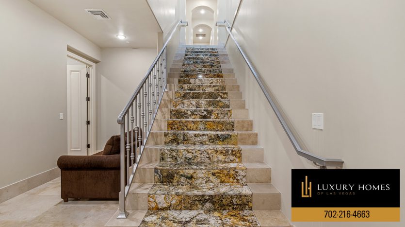 stairway at Macdonald Ranch Homes for Sale, 1468 Macdonald Ranch Drive, Las Vegas, NV 89012
