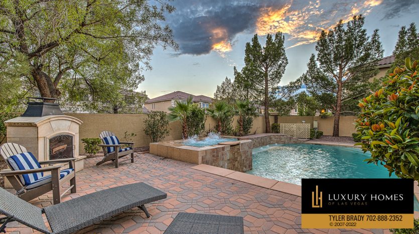 Pool at Southern Highlands Homes for Sale, 4195 Balmoral Castle Court, Las Vegas, NV 89141