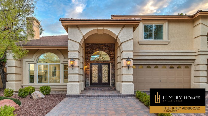 Entrance to Southern Highlands Homes for Sale, 4195 Balmoral Castle Court, Las Vegas, NV 89141