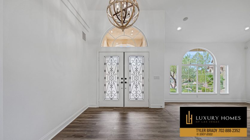 Front door at Southern Highlands Homes for Sale, 4195 Balmoral Castle Court, Las Vegas, NV 89141