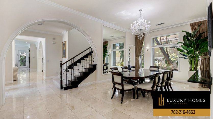 Dining area at The Palisades Home for sale, 200 Surtees Point Street, Las Vegas, NV 89144