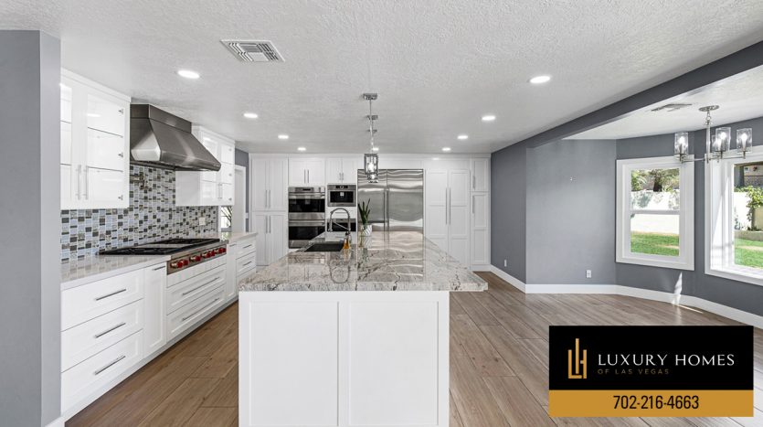 Kitchen at Paloma Estates Las Vegas Homes for Sale, 2020 Loro Court, Las Vegas, NV 89117