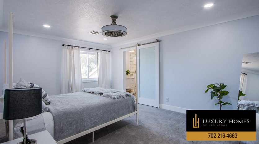 Bedroom at Paloma Estates Las Vegas Homes for Sale, 2020 Loro Court, Las Vegas, NV 89117