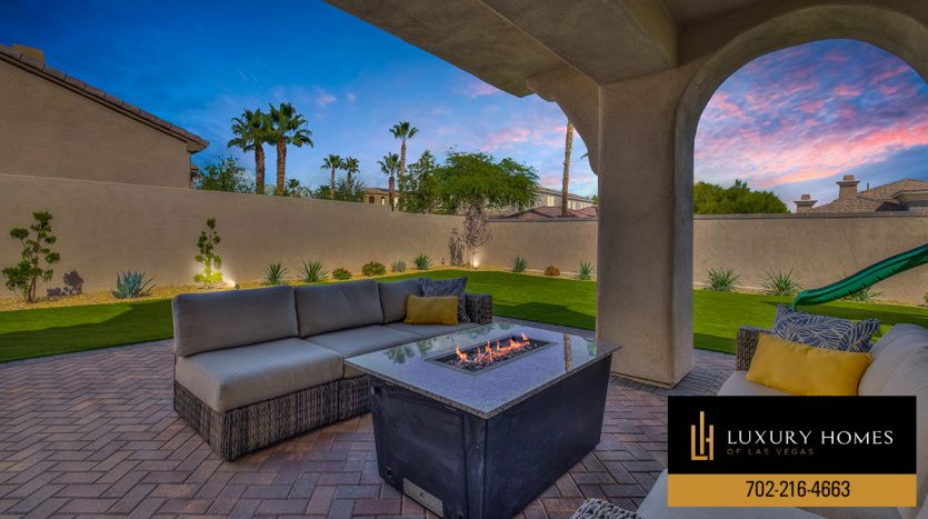 outdoor BBQ facility at Red Rock Country Club Home for Sale, 2854 Evening Rock Street, Las Vegas, NV 89135