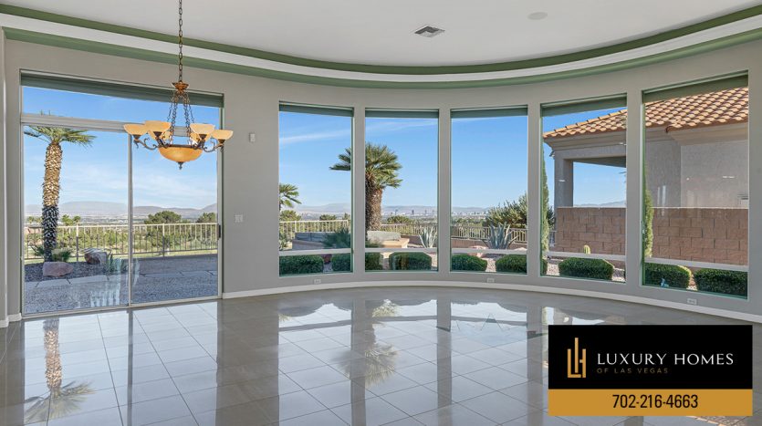 Living room at Sun City Summerlin Homes for Sale, 2220 Hot Oak Ridge Street, Las Vegas, NV 89134