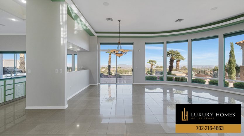 Living room at Sun City Summerlin Homes for Sale, 2220 Hot Oak Ridge Street, Las Vegas, NV 89134