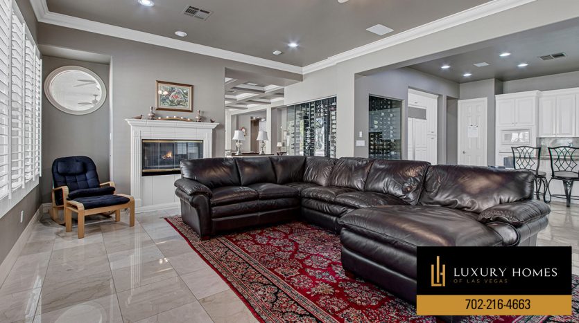 family area at The Palisades Las Vegas Homes for Sale, 10204 Orkiney Drive, Las Vegas, NV 89144