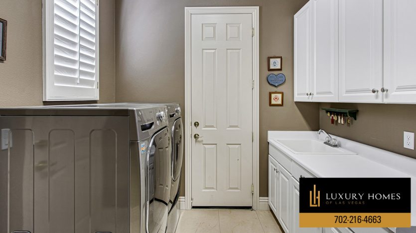 laundry area at The Palisades Las Vegas Homes for Sale, 10204 Orkiney Drive, Las Vegas, NV 89144