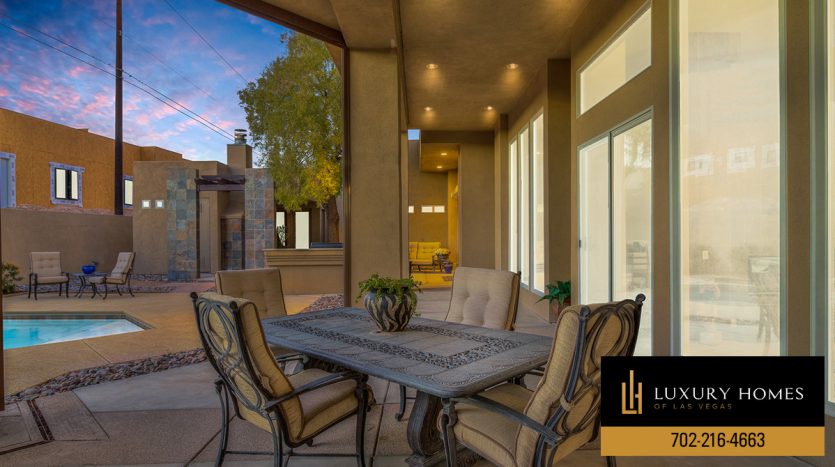 pol side seating at Section 10 homes for sale, 8109 Via Del Cerro Court, Las Vegas