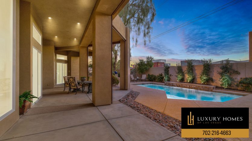Pool at Section 10 homes for sale, 8109 Via Del Cerro Court, Las Vegas