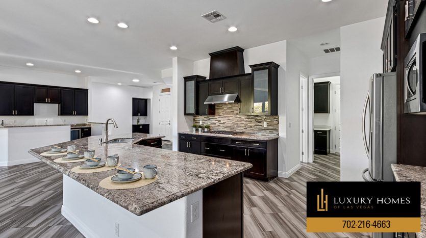 Kitchen at Summerlin Luxury Home for sale, 775 Porto Mio Way, Las Vegas, NV 89138