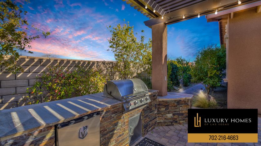 BBQ facility at Summerlin Luxury Home for sale, 775 Porto Mio Way, Las Vegas, NV 89138