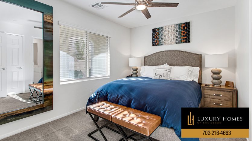 bedroom at Summerlin home for sale, 11979 San Pablo Bay Street, Las Vegas, NV 89138