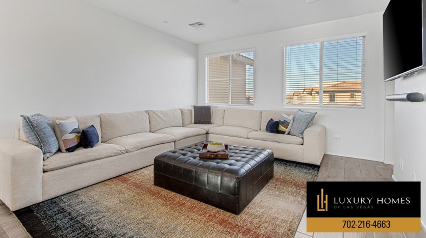 Living room at Summerlin home for sale, 11979 San Pablo Bay Street, Las Vegas, NV 89138