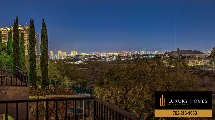 city view at Queensridge home for sale, 9405 Queen Charlotte Drive, Las Vegas, NV 89145