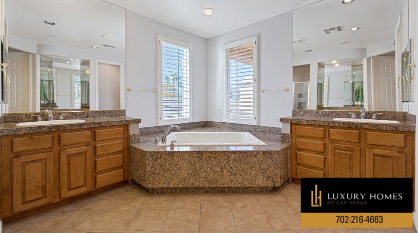 Bathroom at Red Rock Country Club Home for Sale, 11256 Golden Chestnut Place, Las Vegas, NV 89135