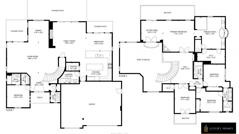 floor plan of The Willows in Summerlin home for sale, 10691 Capesthorne Way, Las Vegas, NV 89135