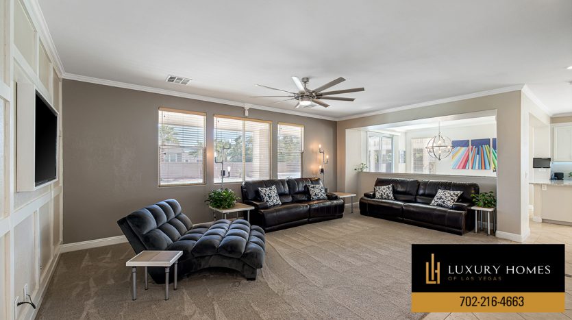 Living room at Lone Mountain Homes for Sale, 4108 Freel Peak Court, Las Vegas, NV 89129