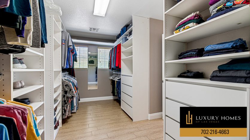 closets at Lone Mountain Homes for Sale, 4108 Freel Peak Court, Las Vegas, NV 89129