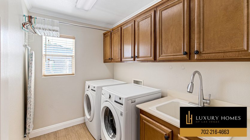 laundry facilities at Lone Mountain Homes for Sale, 4108 Freel Peak Court, Las Vegas, NV 89129