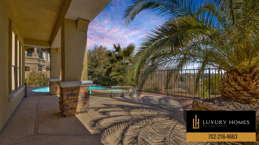 Pool at Red Rock Country Club Homes for Sale, 1958 Country Cove Court Las Vegas NV 89135