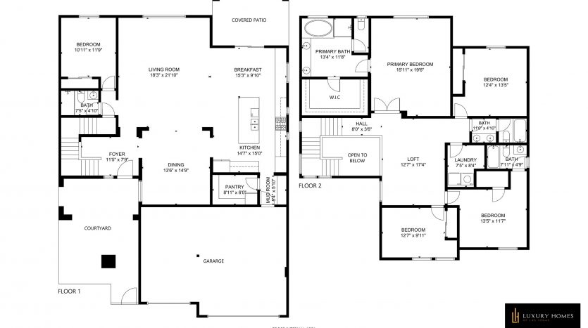 floor plan of Summerlin Luxury Homes for Sale, 10539 Frosted Sky, Las Vegas NV 89135