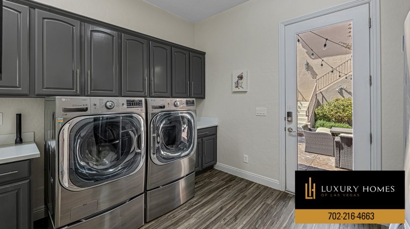 laundry area at Anthem Highlands Home for Sale, 2777 Borthwick Avenue, Henderson, Nevada 89044