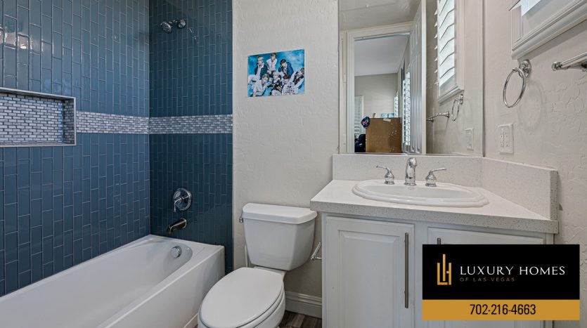 Bathroom at Anthem Highlands Home for Sale, 2777 Borthwick Avenue, Henderson, Nevada 89044