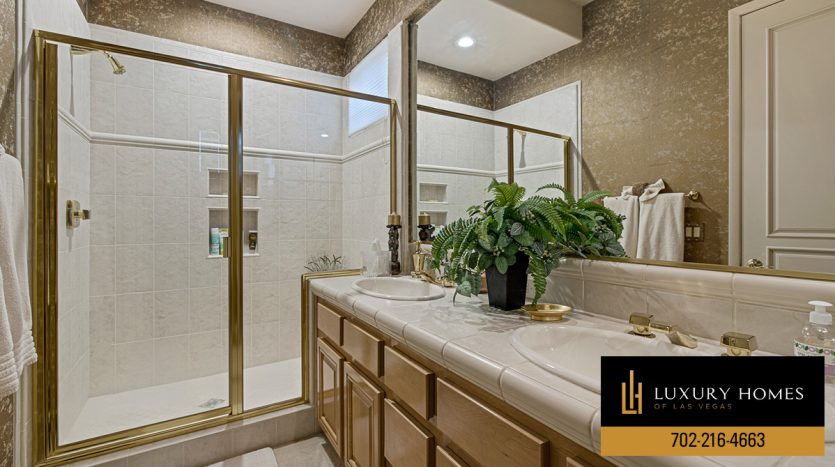 Bathroom at Red Rock Country Club Home for Sale, 2475 Grassy Spring Place, Las Vegas, Nevada 89135