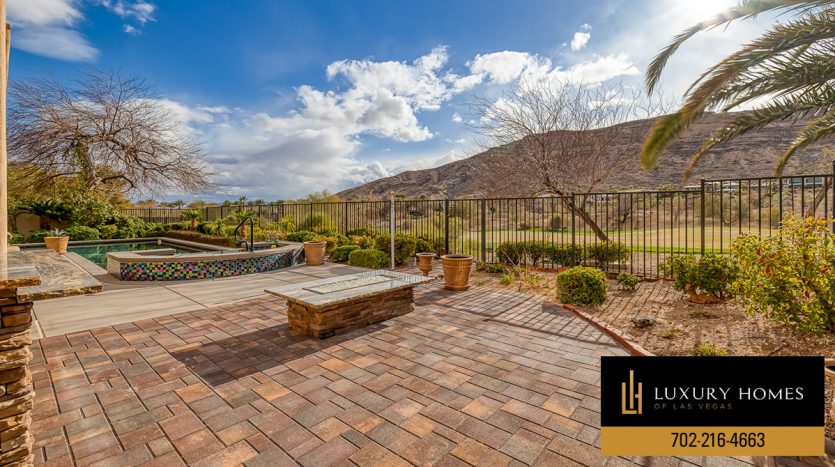 mountain view at Red Rock Country Club Home for Sale, 2475 Grassy Spring Place, Las Vegas, Nevada 89135