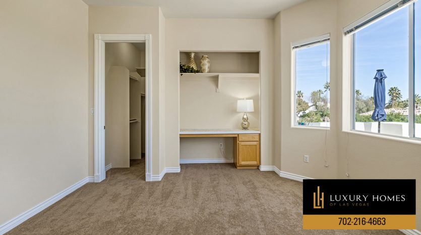 Bedroom at Tuscan Ridge Home for sale, 4720 Clay Peak Drive, Las Vegas, Nevada 89129
