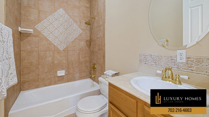 Bathroom at Tuscan Ridge Home for sale, 4720 Clay Peak Drive, Las Vegas, Nevada 89129