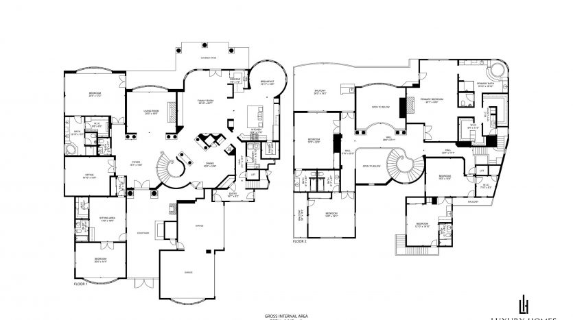 floor plan of Canyon Fairways home for sale, 9256 Tournament Canyon Drive, Las Vegas, Nevada 89144