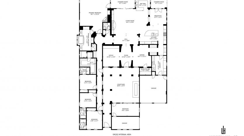 floor plan of The Ridges Las Vegas Homes for Sale, 67 Panorama Crest Avenue, Las Vegas, Nevada 89135