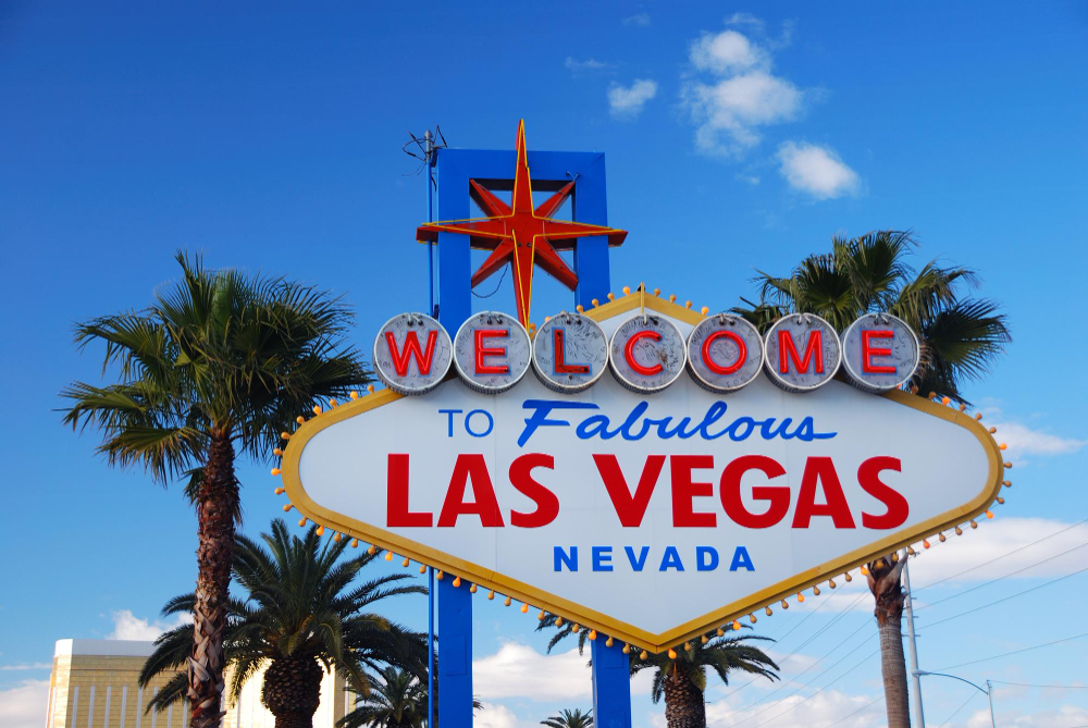 The legendary 'Welcome to Fabulous Las Vegas' sign invites you to the heart of excitement and glamour